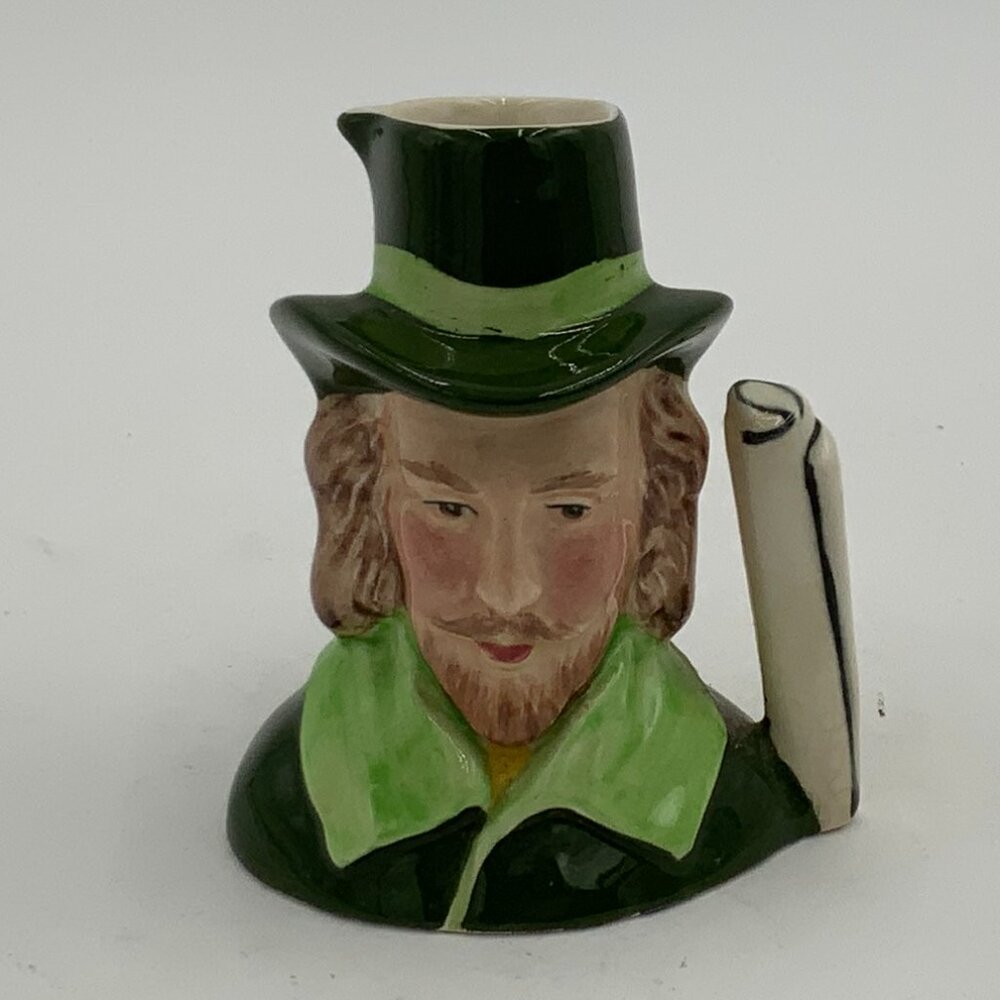 Sylvac Staffordshire England William Shakespeare Creamer Hand Painted 3"